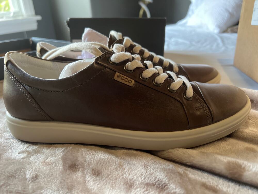 Ecco Soft 7 Sneaker Sz 8-8.5 EU 39 Taupe